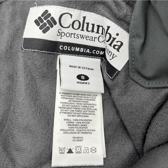 Columbia Gray Snow Ski Pants Fleece Lined Zip Pockets Adjustable Waist Insulated - Picture 6 of 6